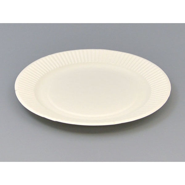 ペーパーウェア 紙皿 プレートスタンダード 業務用 No.7 00086787 2400枚（100枚×24）（直送品）