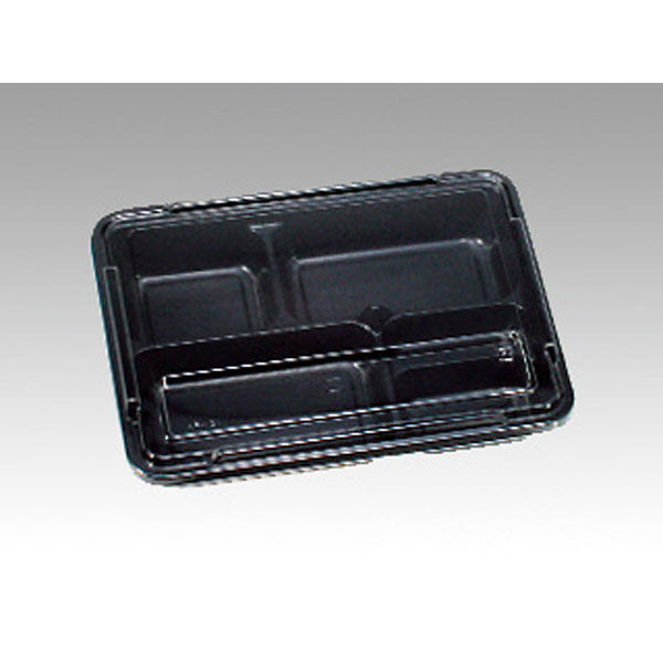 福助工業 仕出弁当 KP新 KP-130 阿波 透明蓋付 0578746 1袋(50個)（直送品）