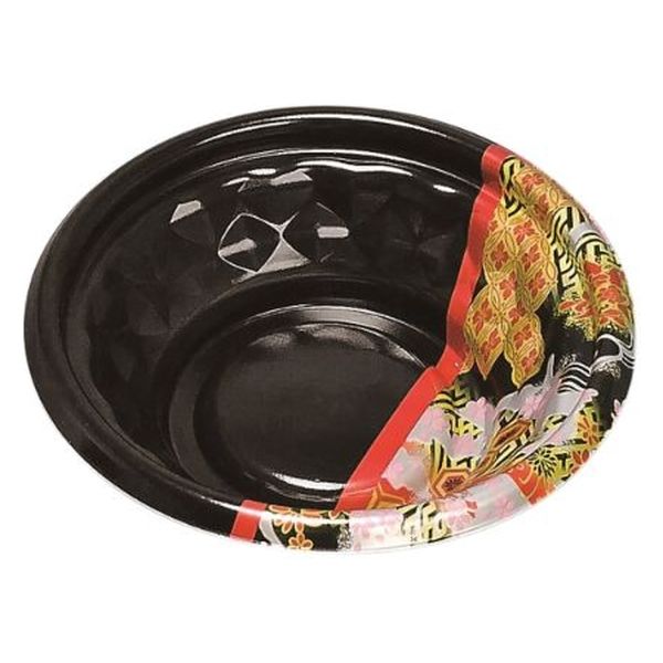 福助工業 丼・重容器 福丸丼 160H ひとえ赤 本体 0723010 1袋(50個)（直送品）