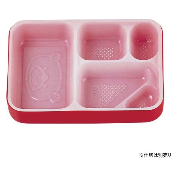 タカギ産業  弁当容器 B-192Y [本体]ピンク06 [蓋]透明・ピュアフレンドA 1013799 100枚(10枚×10)（直送品）