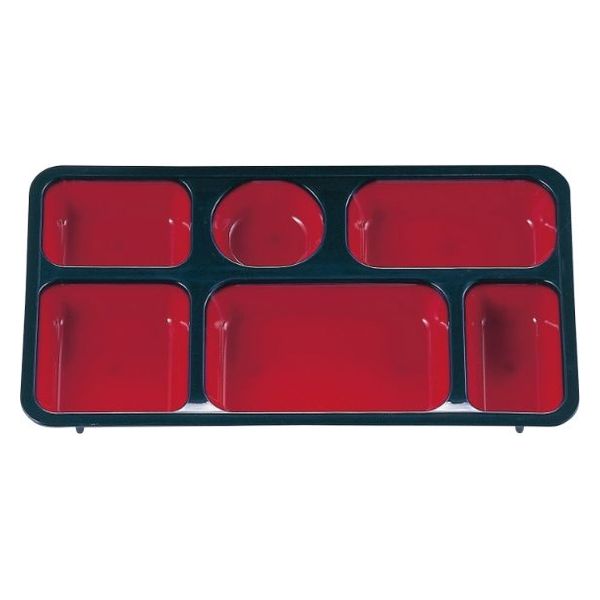 タカギ産業  弁当容器 BW-370 [本体]紺・内赤22 [蓋]紺・ダイコン 1111799 100枚(10枚×10)（直送品）