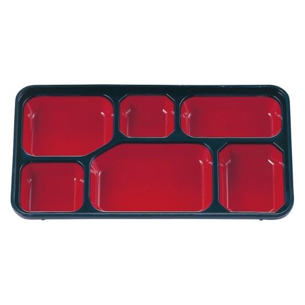 タカギ産業  弁当容器 BW-400 [本体]紺・内赤01 [蓋]紺・ダイコン 1112399 100枚(10枚×10)（直送品）