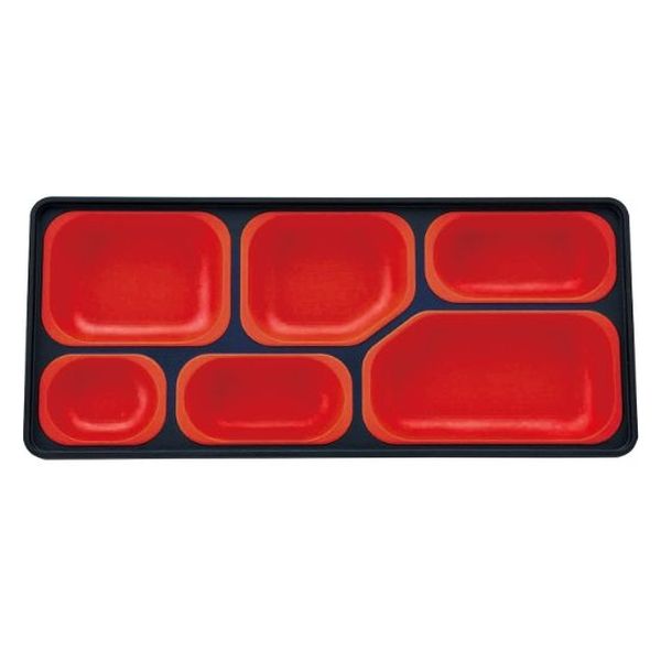 タカギ産業  弁当容器 BW-830 [本体]黒・内赤40 [蓋]黒・ライム 1121199 100枚(10枚×10)（直送品）