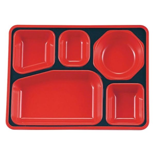 タカギ産業  弁当容器 FW-1000 [本体]紺・内赤40 [蓋]紺・やまぶき 1133599 100枚(10枚×10)（直送品）