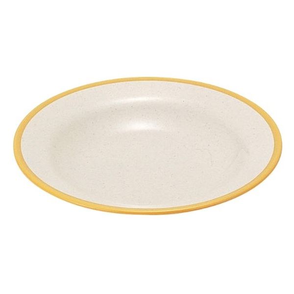 タカギ産業  丸皿 SW-127 イエロー・内ストーン 1400226 100枚(10枚×10)（直送品）