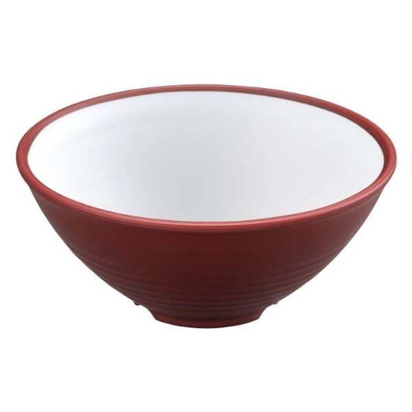 タカギ産業  茶碗 SW-132 ブラウン・内白 1400253 100枚(10枚×10)（直送品）