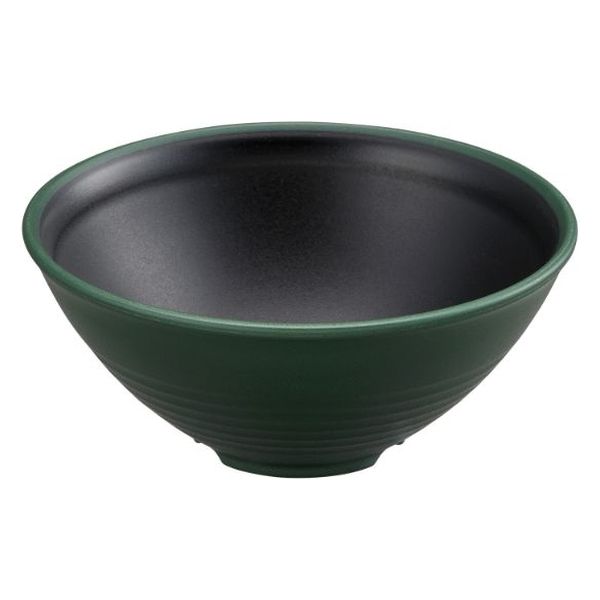 タカギ産業  茶碗 SW-132 モスグリーン・内黒 1400252 100枚(10枚×10)（直送品）