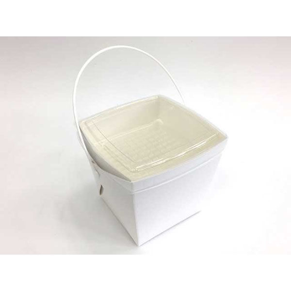 協和パック 弁当容器 デリメイト TK125 嵌合容器付 無地 189736 1袋(20個)（直送品）