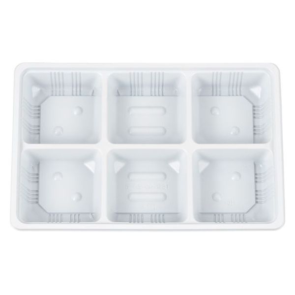 タカギ産業 弁当容器  TSR-90-60-6 白黒 本体 2005051 900枚(50枚×18)（直送品）