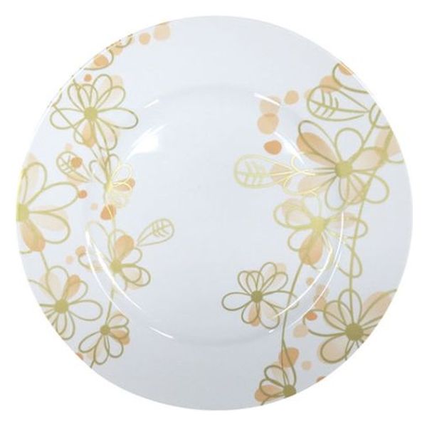 ニシキ 惣菜容器 洋皿(22)フラワーベージュ  2103227320 200枚(25枚×8)（直送品）