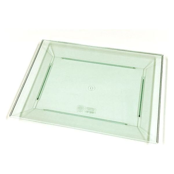 ニシキ 寿司容器 角皿(ミニ)エメラルドグリーン  2131601650 360枚(20枚×18)（直送品）