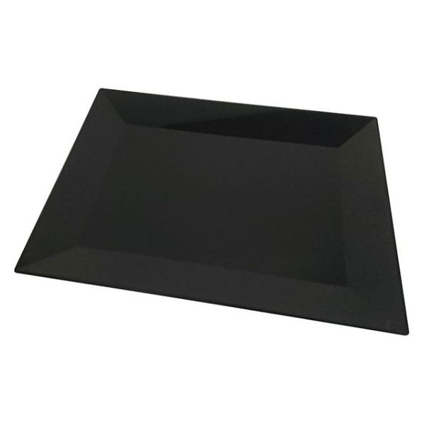 ニシキ 寿司容器 角皿(大)黒  2131850600 80枚(10枚×8)（直送品）