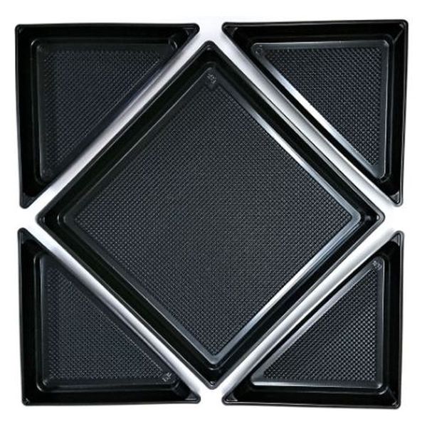 ニシキ 角皿H-40用中仕切A黒 2636010600 40点（直送品）