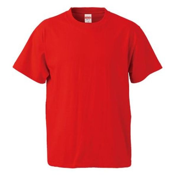 United Athle 5001綿Tシャツ 4L ハイレッド 500101285 1袋(1個)（直送品）