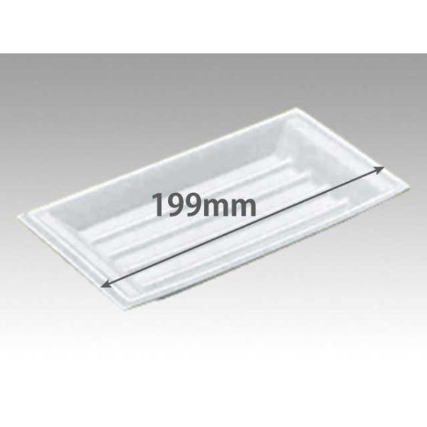 デンカポリマー トレー L-2舟皿大 54223 1袋(100個)（直送品）