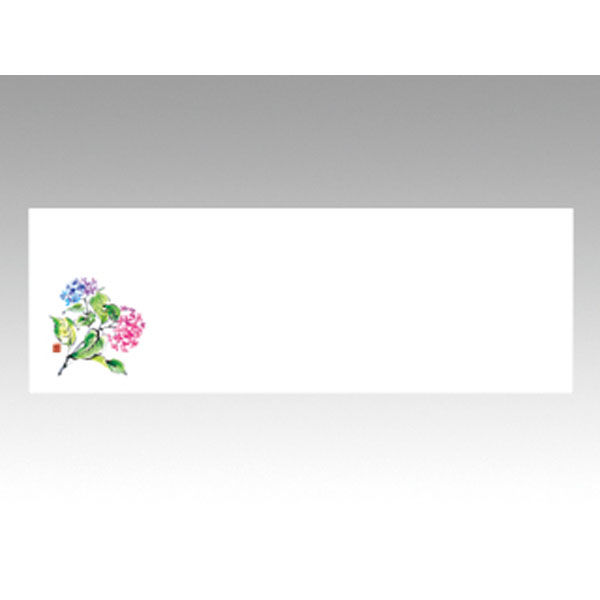 カミイソ産商 テーブルマット おてもとマット上質-3112 あじさい 70703112 1袋(100枚)（直送品）