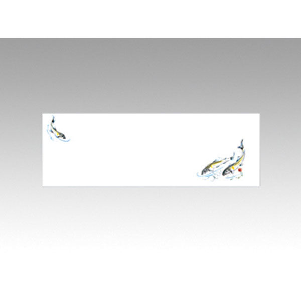カミイソ産商 テーブルマット おてもとマット No.3219 鮎 77003219 1袋(100枚)（直送品）