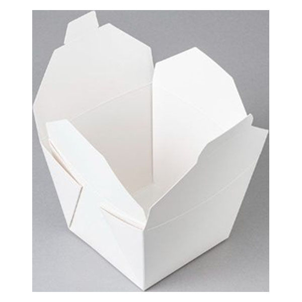 北原産業 紙箱 テイクボックスキューブ1200白(PP) CE21022 400箱(25箱×16)（直送品）