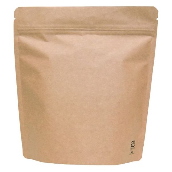 ヤマニパッケージ  コーヒー用袋 COT-831N アルミスタンドチャック袋300g 茶クラフトV無 500枚(50枚×10)（直送品）