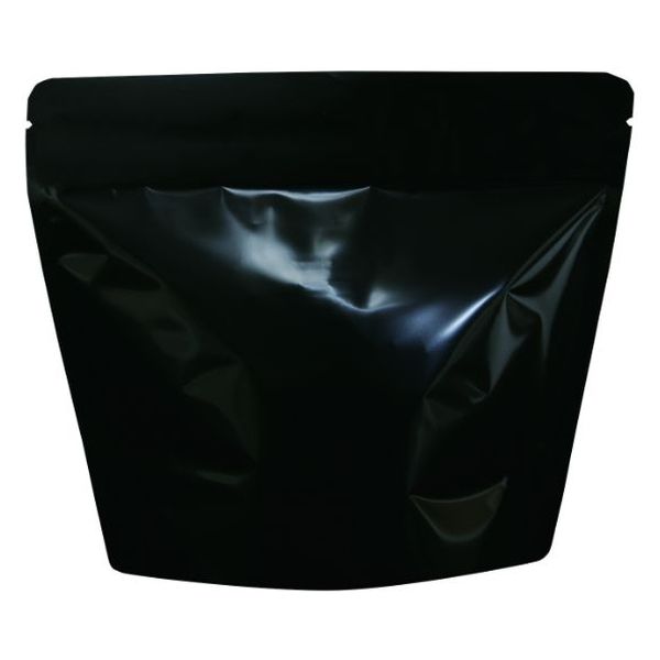 ヤマニパッケージ  コーヒー用袋 COT-852 スタンドチャック袋200g黒インナーバルブ付 COT-852 500枚(50枚×10)（直送品）