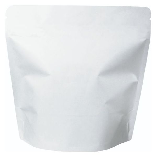 ヤマニパッケージ  コーヒー用袋 COT-870 スタンドチャック袋100g白インナーバルブ付 COT-870 500枚(50枚×10)（直送品）