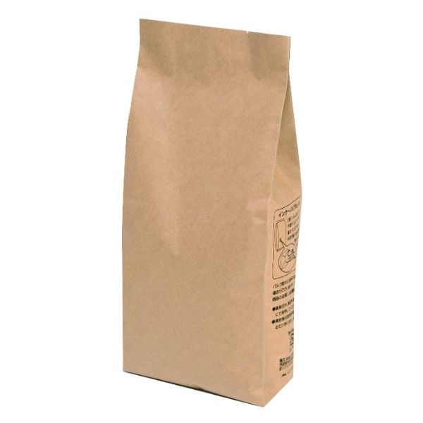 ヤマニパッケージ  コーヒー用袋 COT-904 インナーバルブ付200g用ガゼット袋 茶クラフト 1000枚(50枚×20)（直送品）