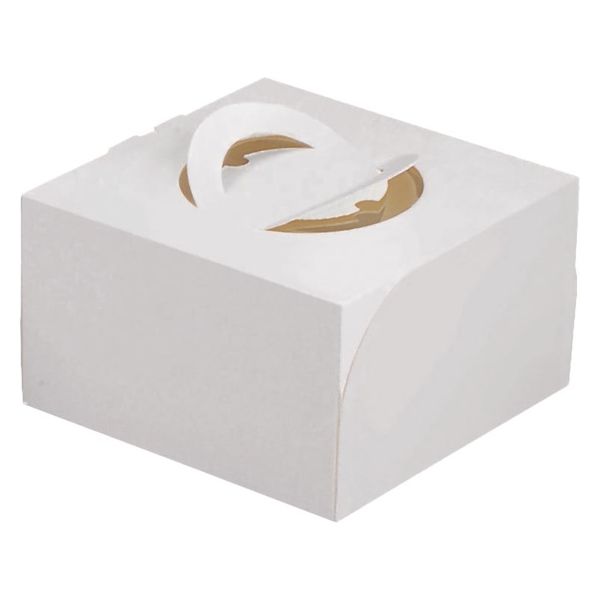 ヤマニパッケージ  ケーキ箱 エコデコ150 5号トレー付 DE-79B 100箱(1箱×100)（直送品）