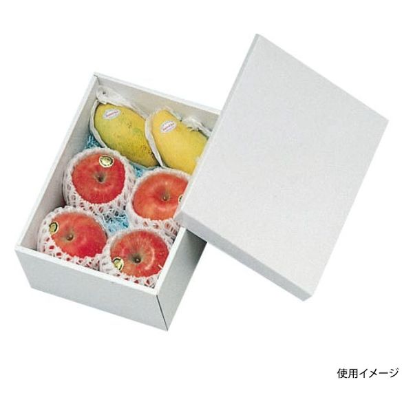 ヤマニパッケージ 青果用贈答箱 ホワイト（小） L-176 50箱（1箱×50）（直送品）