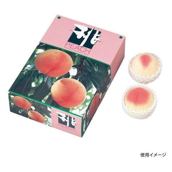 ヤマニパッケージ  青果用贈答箱 L-410 桃の国から(中) L-410 50箱(10箱×5)（直送品）