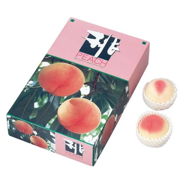 ヤマニパッケージ 青果用贈答箱 桃の国から（大） L-411 40箱（10箱×4）（直送品）