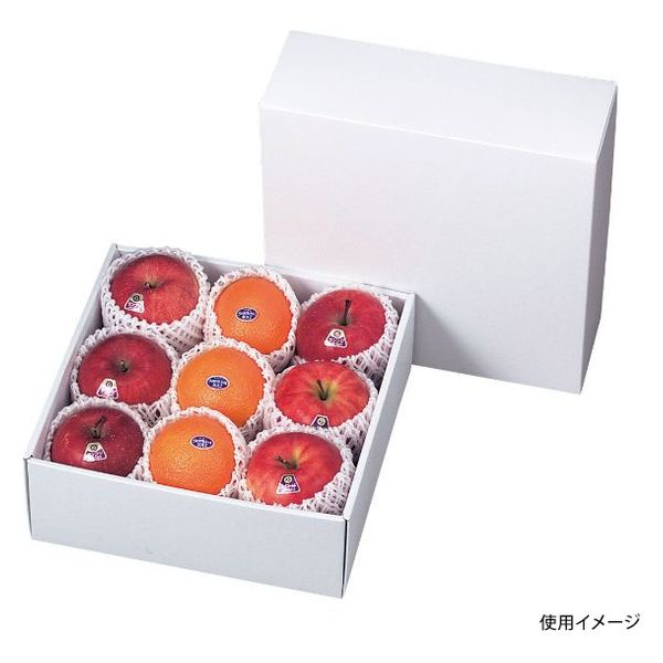 ヤマニパッケージ 青果用贈答箱 ホワイト290角 LT-G8 50箱（25箱×2）（直送品）