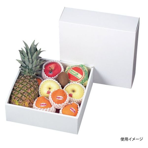 ヤマニパッケージ 青果用贈答箱 ホワイト330角 LT-G9A 40箱（20箱×2）（直送品）