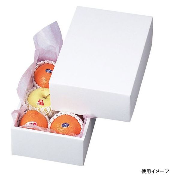 ヤマニパッケージ 青果用贈答箱 ホワイト1 LTO-1 40箱（1箱×40）（直送品）