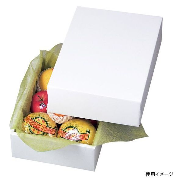 ヤマニパッケージ 青果用贈答箱 ホワイト4 LTO-4 40箱（20箱×2）（直送品） - アスクル