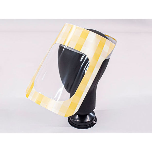 北原産業 フェイスシールド ペーパーシールド1S 黄  NPMP-00011 400枚(50枚×8)（直送品）