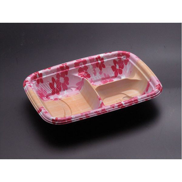 リスパック 弁当容器 バイオデリカ BC 60S-8B ゆめはなピンク RHBB104 1袋(50個)（直送品）