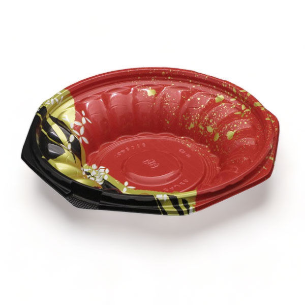 リスパック 丼容器 ハイクッカー このみ200B K-めいび赤 RHAL524 1袋(50個)（直送品）