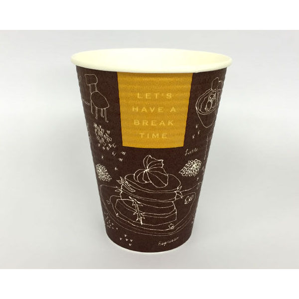 東罐興業 紙コップ 断熱コップ SMP-340E-2 ブレイクタイム 31-245-603 1袋(50個)（直送品）