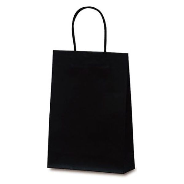 ベルベ 紙袋 マットバッグ S ブラック 1068 1袋(10個)（直送品）
