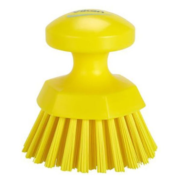 ヴァイカン ブラシ ハンドブラシ(丸)イエロー 38856 1個（直送品）