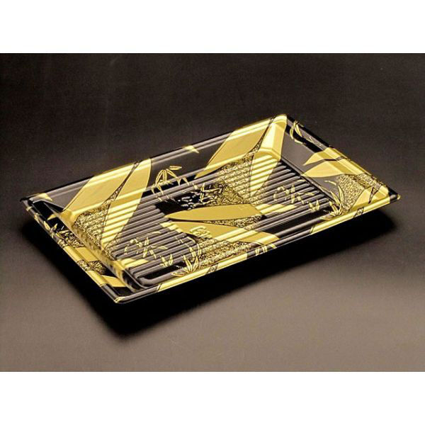 リスパック 寿司容器 万角28-17B ささはく金 RSAQ541 1袋(50個)（直送品）