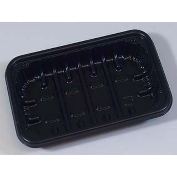 リスパック トレー PSトレー45B 黒 FPPS110 1袋(100個)（直送品）