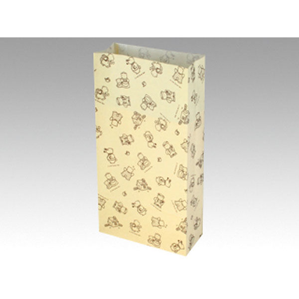 パックタケヤマ 紙袋 角底袋 ハイバッグ S1 リトルベア XZT00541 1袋(100個)（直送品）