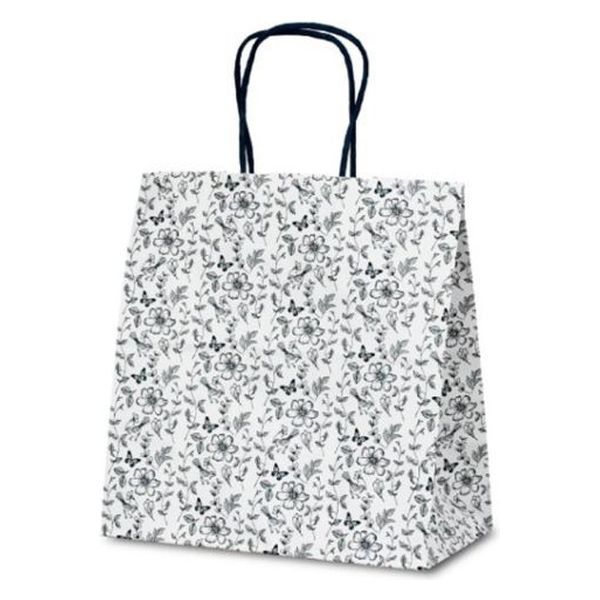 ベルベ 紙袋 自動紐手提袋 T-5W ボタリカ 1564 200枚（50枚×4）（直送品）