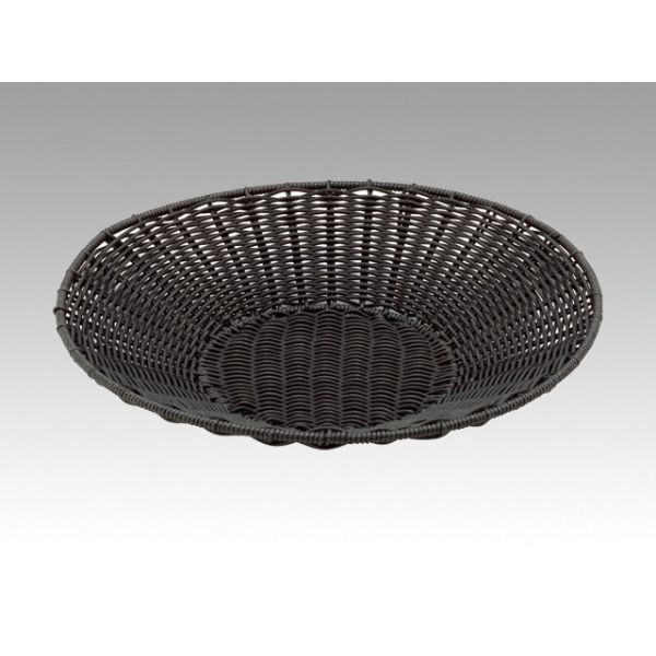 トーダイ 樹脂バスケット VT-300-BK丸型 トレー 30型 ブラック 010V30BK 1袋(1個)（直送品）