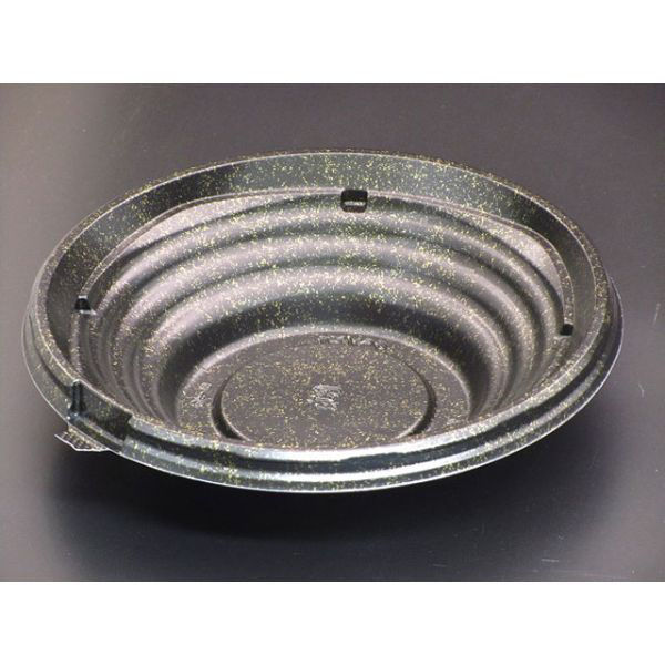 リスパック 丼容器 ハイクッカー たかみ180B 小粋黒 RHHH373 1袋(50個)（直送品）