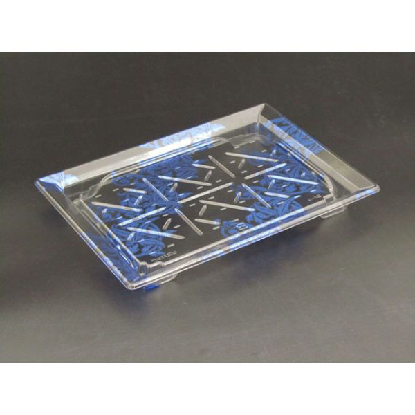 リスパック 寿司容器 バイオPET ふれあい25-18B はまい青 FABP173 1袋(50個)（直送品）