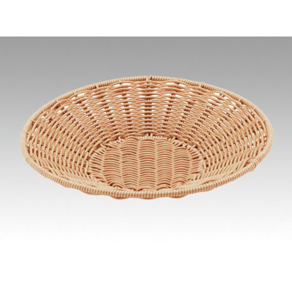 トーダイ 樹脂バスケット VT-300-IV丸型 トレー 30型 アイボリー 010V30IV 1袋(1個)（直送品）