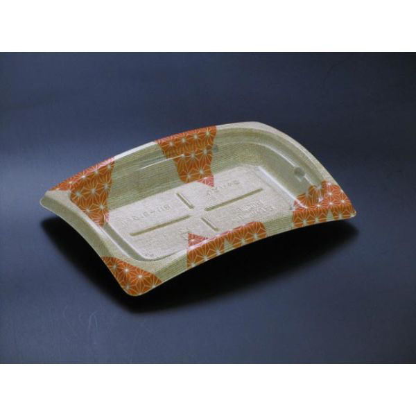 リスパック 惣菜容器 バイオデリカ リッジ15-11B いとオレンジ RHBH533 1袋(50個)（直送品）