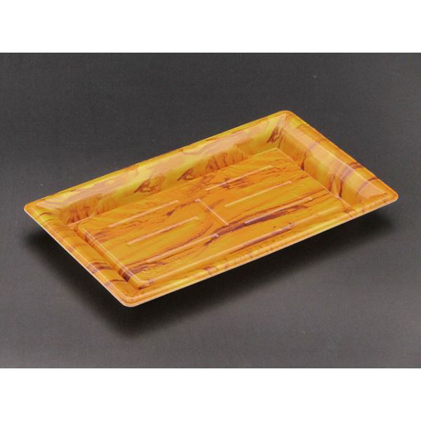 リスパック 刺身・鮮魚容器 ふれあいL 20-12B オリーブウッド FLBP215 1袋(50個)（直送品）